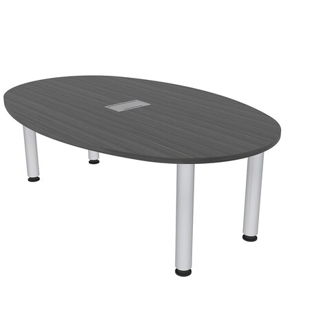 Skutchi Designs 45.25 in W, 71.5 in L, 29 in H, Engineered Wood Top, Grey H-BOVL-4672-PT-AN-EL